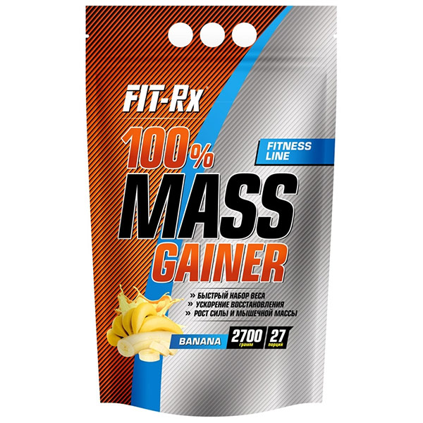 Гейнер FIT-Rx 100% Mass Gainer ваниль 2,7 кг