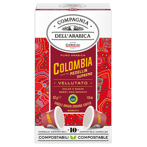 Кофе в капсулах Dell Arabica Colombia Medellin Supremo 10 шт