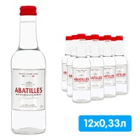 Вода Abatilles 0.33 литра, газ, стекло, 12 шт. в уп.