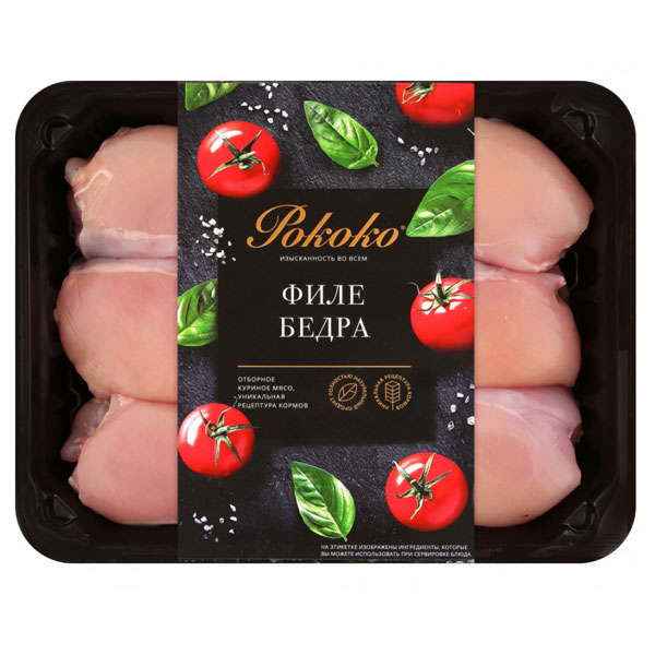 Филе бедра цыпленка-бройлера Рококо охлажденное 750 гр