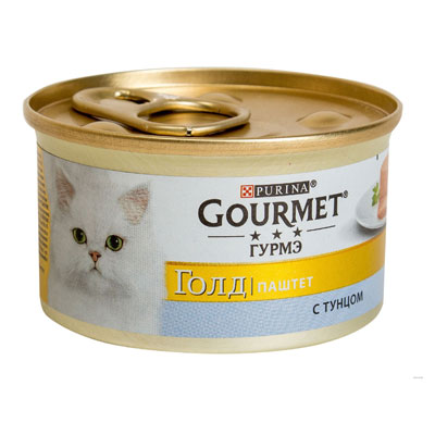 Корм для кошек Gourmet Gold мусс с тунцом (85гр) (24шт) Корм для кошек Gourmet Gold мусс с тунцом (85гр) (24шт) - фото 1