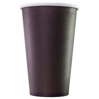 Стаканы одноразовые черные картонные 350 мл 50 шт. в уп.