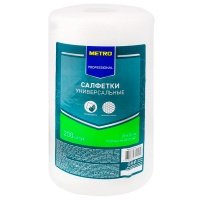 Салфетки Metro Professional универсальные 25x20 см 1 рулон 200 шт 