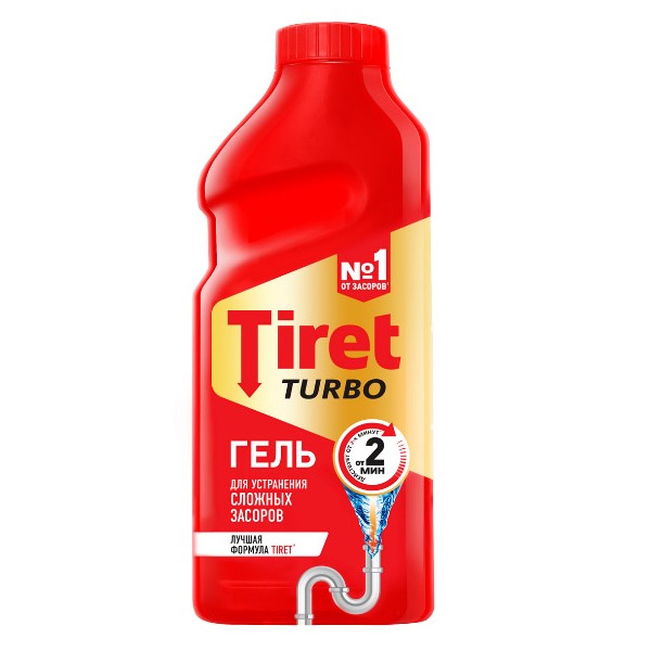 Гель для удаления засоров Tiret Turbo 0,5 л