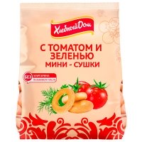 Сушки мини Хлебный дом с томатом и зеленью 180 гр