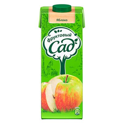 Сок Фруктовый сад яблоко 0.95 литра, 12 шт. в уп.