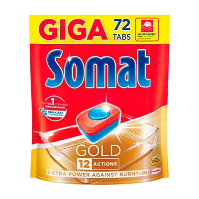 Средство для посудомоечных машин Somat Gold 72 таблетки