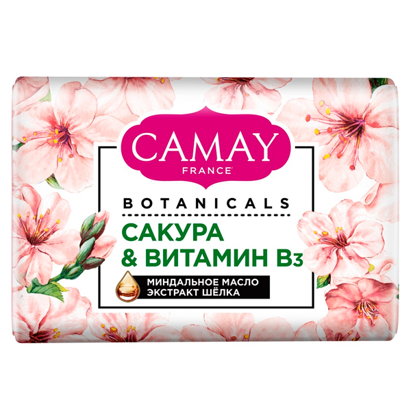 Твердое мыло Camay Botanicals Сакура и Витамин B3 85 гр