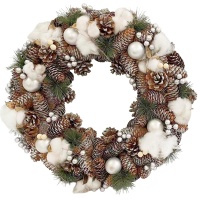 Венок новогодний B&H Зимняя нежность 35 см