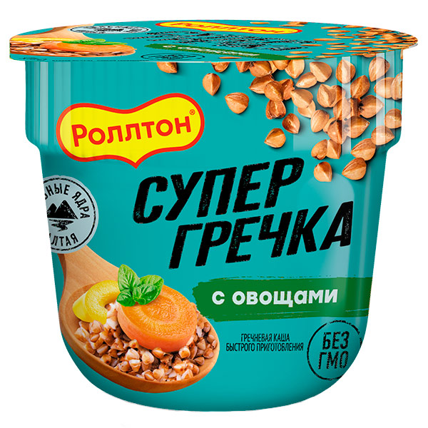 

Супер Гречка Роллтон с овощами 45 гр