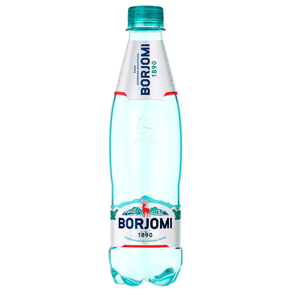 Вода Боржоми 0.5 литра, газ, пэт, 12 шт. в уп.