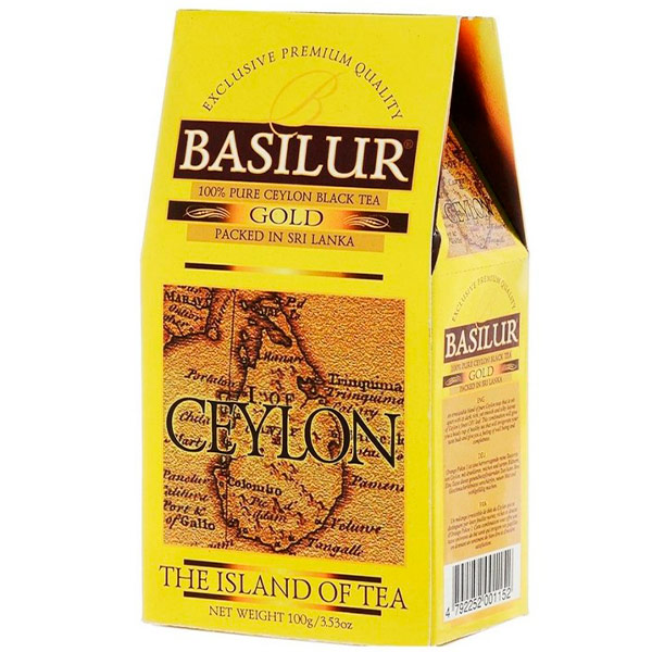 Чай черный Basilur Ceylon Gold листовой 100 гр