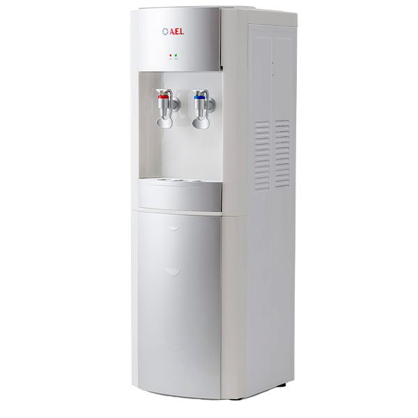 Кулер AEL LD-28 C белый/серебристый (шкафчик 13 литров)