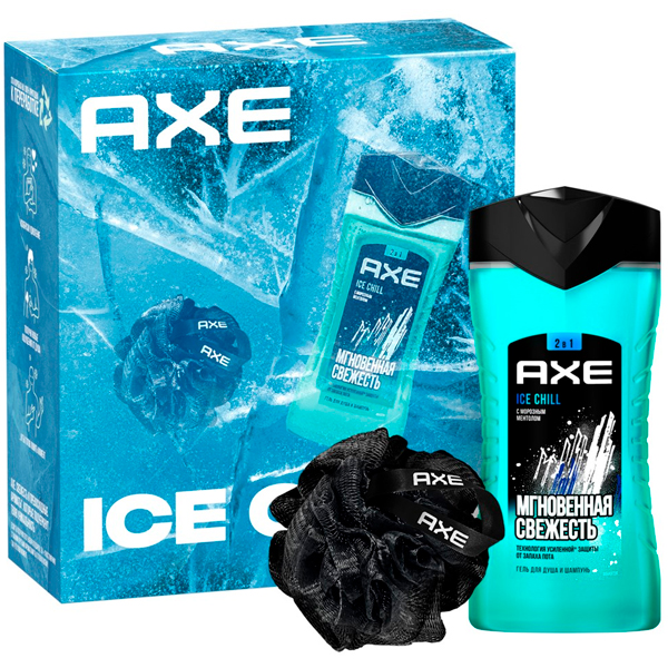 Набор подарочный Axe Ice Chill Гель для душа-шампунь, 250 мл - фото 1