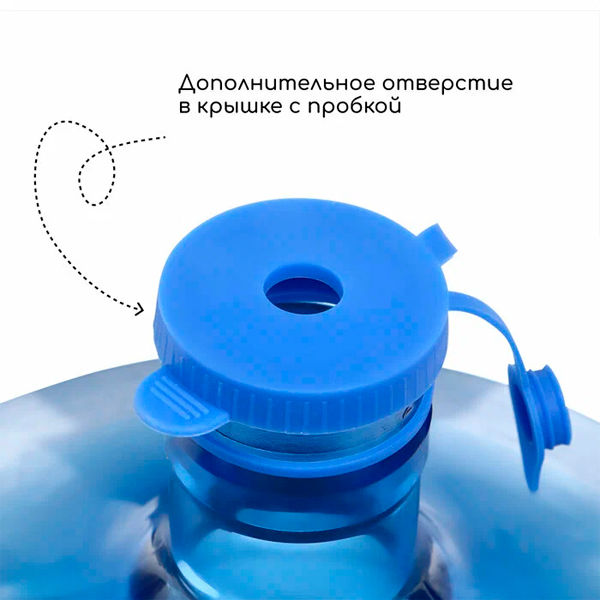 Пробка многоразовая с клапаном на бутыль 19 литров