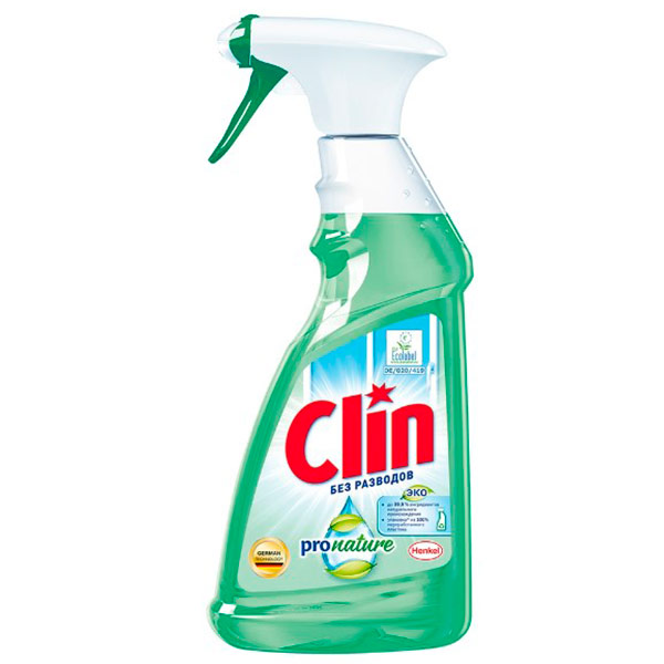 Средство для мытья окон и стекол Clin Pro Nature 500 мл