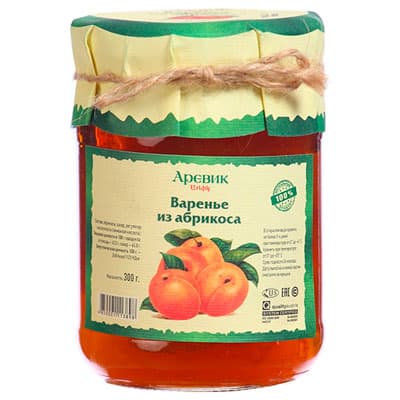 Варенье Аревик абрикос 300 гр