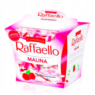 Конфеты Rafaello со вкусом малины 150 гр