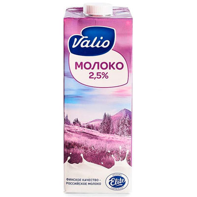 Молоко Valio Elite 2,5% БЗМЖ 1 литр