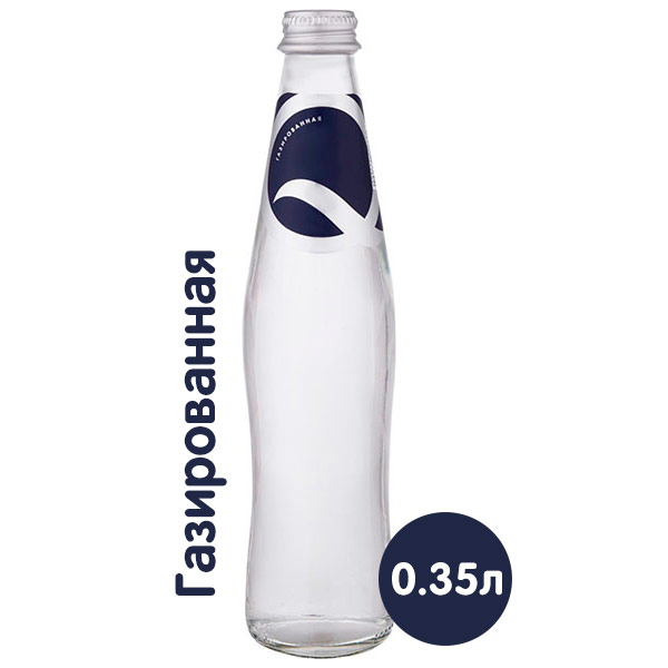 Вода Aquanika 0.35 литра, газ, стекло, 12 шт. в уп.