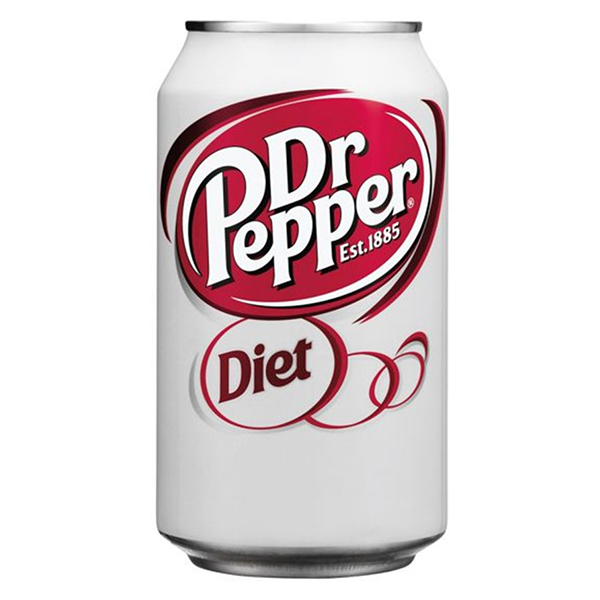 Напиток газированный Dr Pepper Diet 0,355 литра, ж/б, 12 шт. в уп