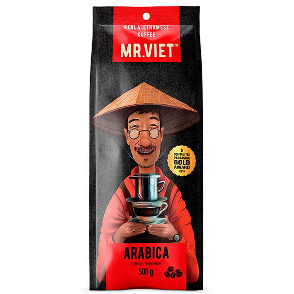 Кофе Mr.Viet Арабика зерно в/у 500 гр