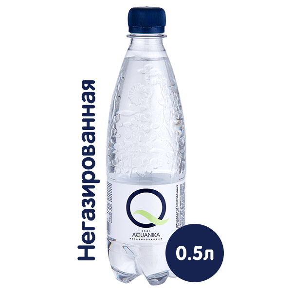 Вода Aquanika 0.5 литра, без газа, пэт, 12 шт. в уп.