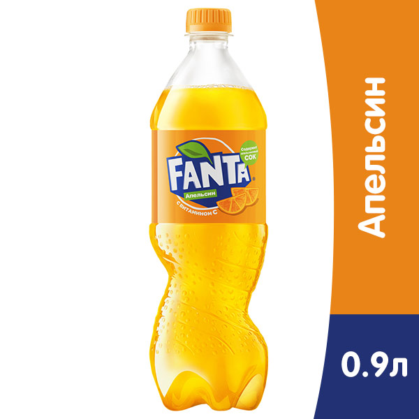 Fanta / Фанта 0.9 литр, пэт, 12 шт. в уп