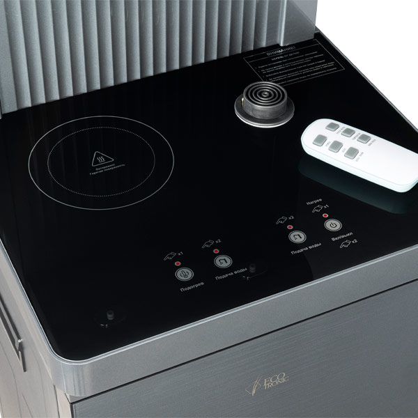 Кулер с чайным столиком Тиабар Ecotronic TB24-LNR серый (шкафчик 7 литров)