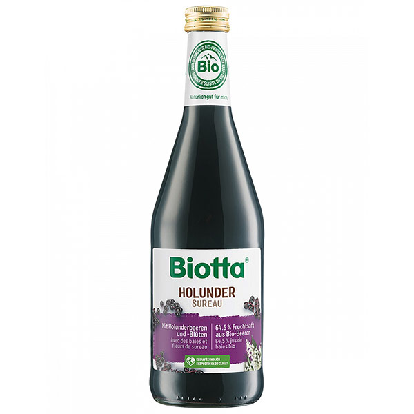 Biotta / Биотта из чёрной бузины 0,5 литра 6 шт. в уп.