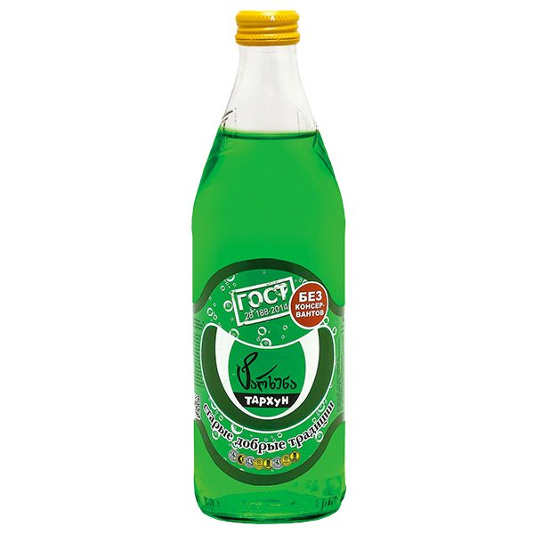 Напиток Старые добрые традиции Бобылево Тархун 0.5 литра, газ, стекло, 12 шт. в уп.