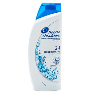 Шампунь Head & Shoulders основной уход против перхоти 2 в 1 600 мл ...