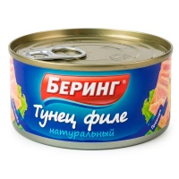 Тунец Беринг Премиум филе натуральный ж/б 170 гр
