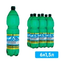 Вода Курортный Источник Нагутская №17 1.5 литра, газ, пэт, 6 шт. в уп.