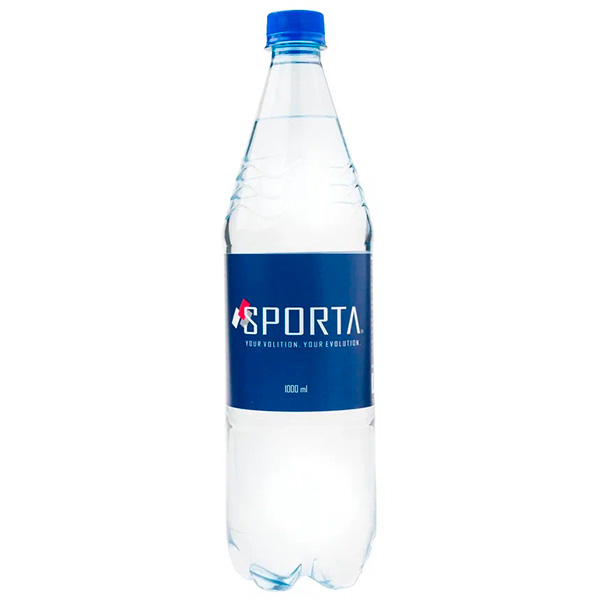 Вода Sporta 1 литр, без газа, пэт, 6 шт. в уп.