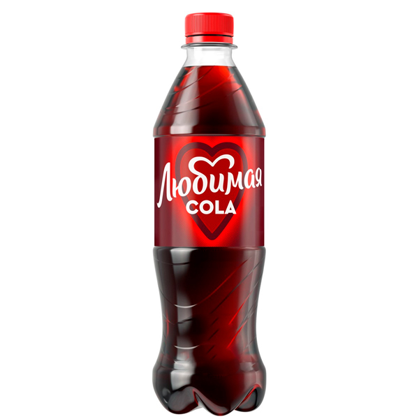 Любимая Кола 0.5 литра, газ, пэт, 12 шт. в уп.