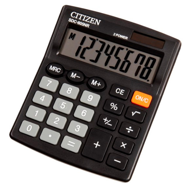 Калькулятор настольный Citizen SDC805NR 8 разрядов