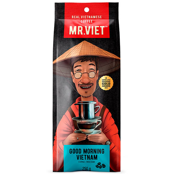 Кофе Mr.Viet Доброе утро Вьетнам зерно в/у 250 гр