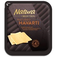 Сыр Natura selection Matured Havarti выдержанный твердый, нарезка 45% 150 гр