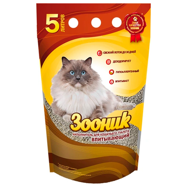 Наполнитель Зооник впитывающий 5 л