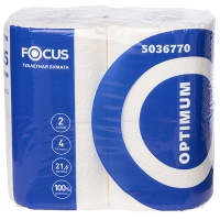 Туалетная Бумага Focus Optimum белая 2 слоя (4 шт)