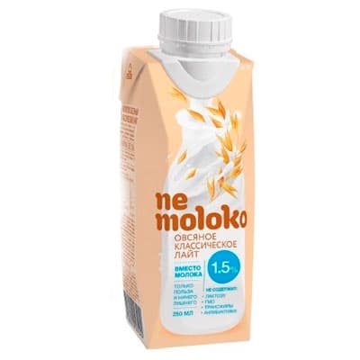 Напиток NeMoloko овсяный классический лайт 250 мл