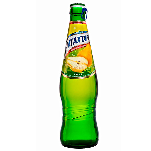 Лимонад Натахтари Груша 0.5 литра, газ, стекло, 20 шт. в уп.