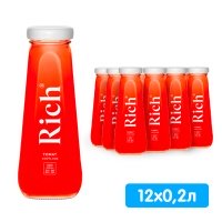 Сок Rich томат 0.2 литра, стекло, 12 шт. в уп.