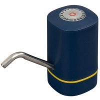 Помпа Aqviol EP-04 электрическая на аккумуляторе с USB-адаптером для 19л бутылей, синяя