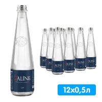 Вода Jaline 0.5 литра, газ, стекло, 12 шт. в уп.
