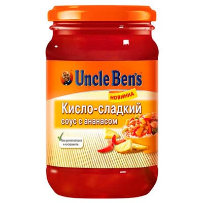 Соус Uncle Ben's кисло-сладкий с ананасом 210 гр