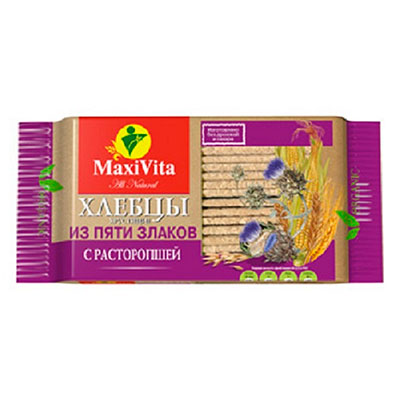 Хлебцы с расторопшей MaxiVita Полезноff 150 гр
