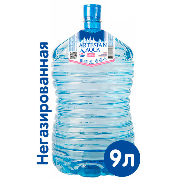 Вода Aqua Artesian 9 литров, 1 шт. в уп.