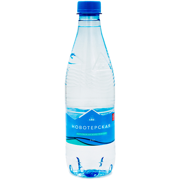 Вода Новотерская 0.5 литра, без газа, пэт, 6 шт. в уп.
